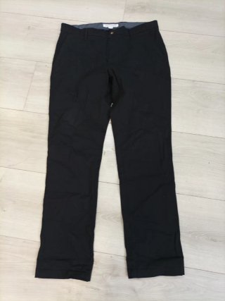 Pantalones Chinos Elásticos Negros