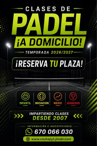 CLASES DE PADEL A DOMICILIO