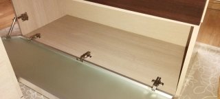 Módulo Cajonera adaptable madera y cristal