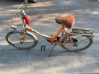 Bicicleta Plegable Naranja Vintage