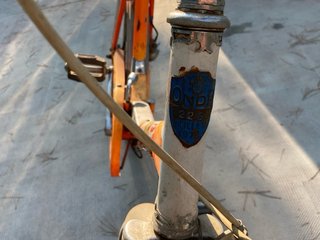 Bicicleta Plegable Naranja Vintage