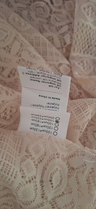 2 Cortinas de tela beige