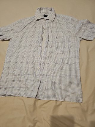 Camisa Rayas Manga Corta Hombre