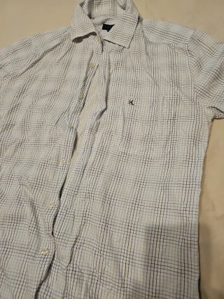 Camisa Rayas Manga Corta Hombre