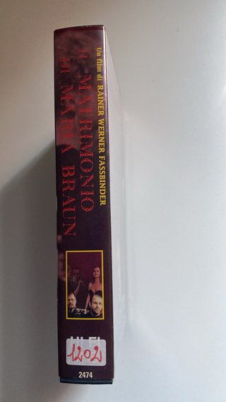 VHS Il matrimonio di Maria Braun Fassbinder Ita