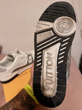Louis Vuitton LV Trainer Blanco Gris Monogram ORIG