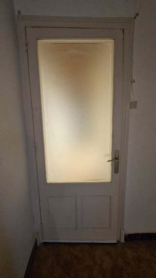 Puerta interior madera con cristal