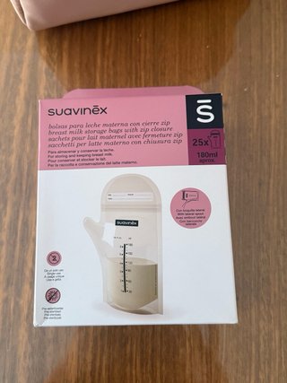 Sacaleches Suavinex con bolsa