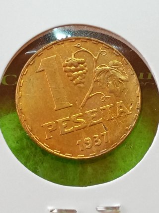 Moneda 1 pts 1937 República Española