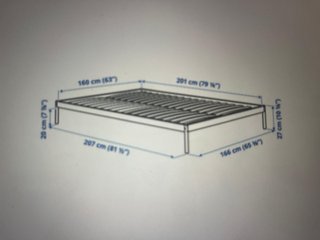 Cama King 180x200 con base y patas