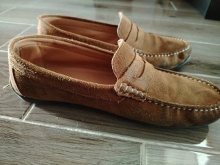 Mocasines de ante para hombre