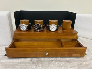 Joyero Organizador de Relojes Madera