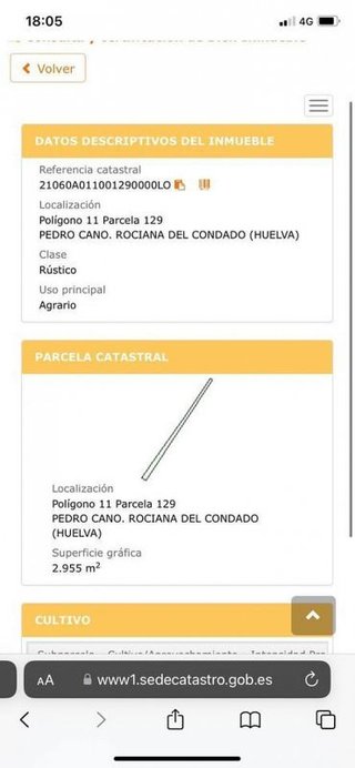 Terreno en venta en Rociana del Condado