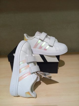 Adidas Unisex Bianco Taglia 27