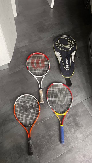Lote 3 Raquetas Tenis + Funda