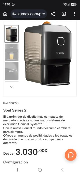Zumex Máquina Zumo Profesional