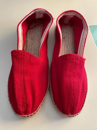 Alpargatas Esparto Rojas Talla 44