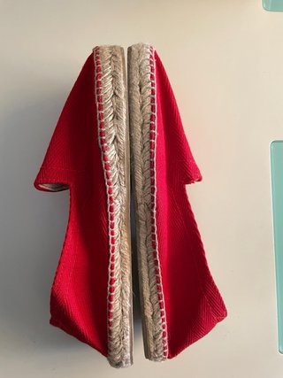 Alpargatas Esparto Rojas Talla 44