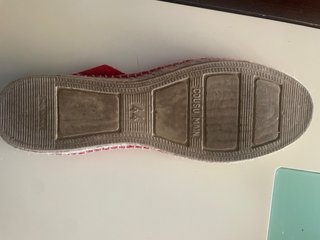 Alpargatas Esparto Rojas Talla 44