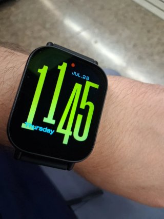 Reloj Inteligente Negro y Azul