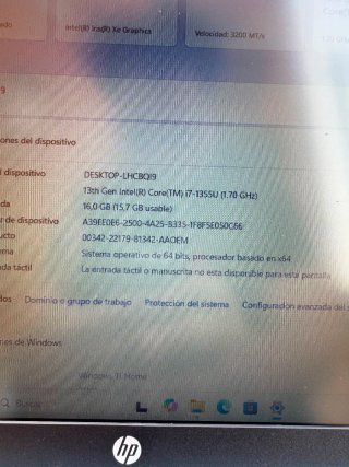 PORTÁTIL HP I7 16GB RAM 512GB SSD