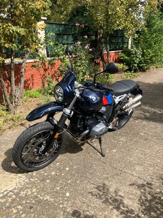 BMW R nine T Urban GS Negra y Azul