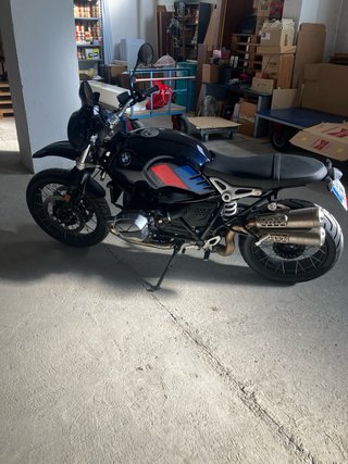 BMW R nine T Urban GS Negra y Azul