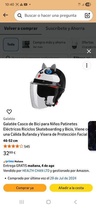 Casco Bici Infantil Perro