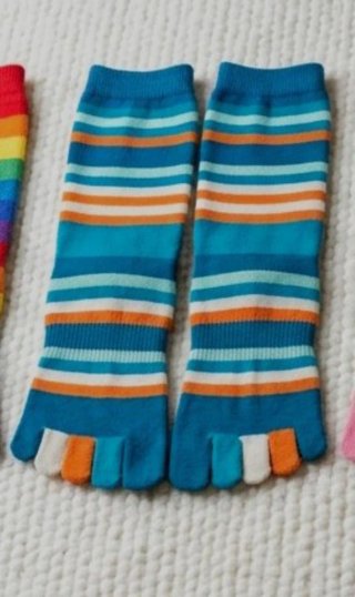 Lote 20 pares calcetines dedos retro