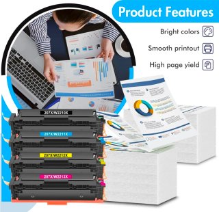 Toner HP 207X Compatibili 4 Colori XL