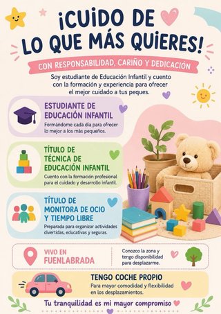 Niñera con experiencia (4 años)