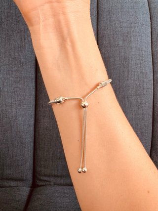 Pulsera Pandora ajustable plata