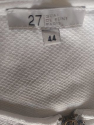 Vestido blanco de mujer  tela de pike