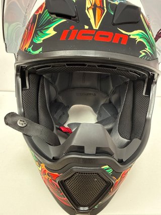 Casco Integral Icon Omnicrux Talla S 55-56cm (Sin Uso)