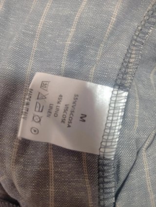 Pantaloni lino a riga per donna  Guarracino taglia