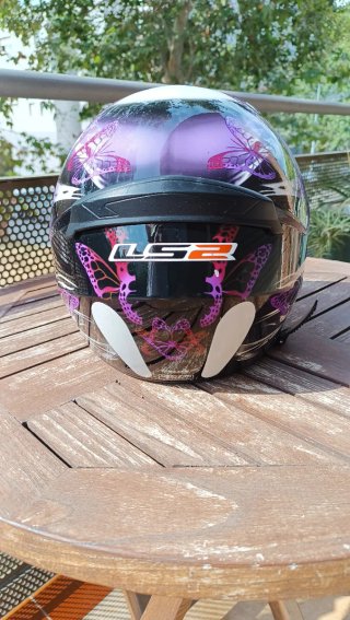 Casco Moto LS2 Talla S Mariposas