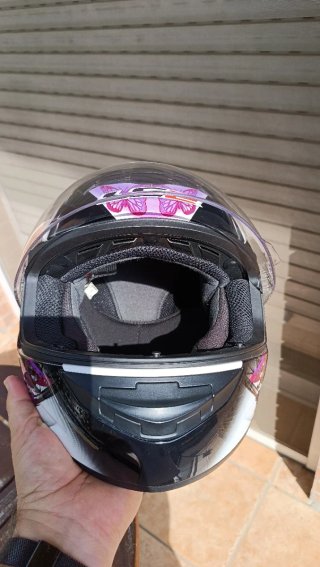 Casco Moto LS2 Talla S Mariposas