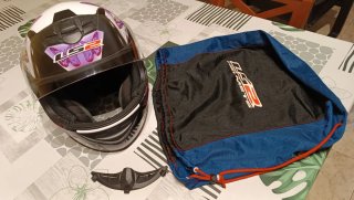 Casco Moto LS2 Talla S Mariposas