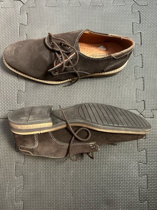Zapatos Blucher Klondike de serraje marrón - T. 42