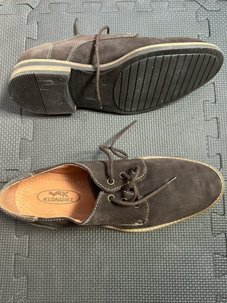 Zapatos Blucher Klondike de serraje marrón - T. 42