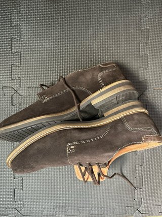 Zapatos Blucher Klondike de serraje marrón - T. 42
