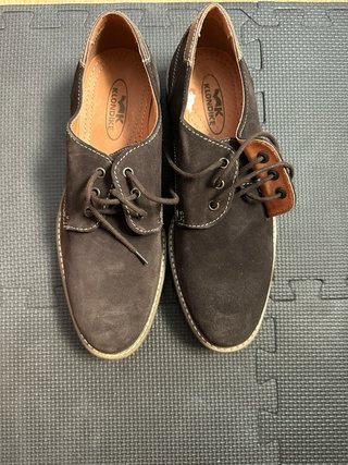 Zapatos Blucher Klondike de serraje marrón - T. 42