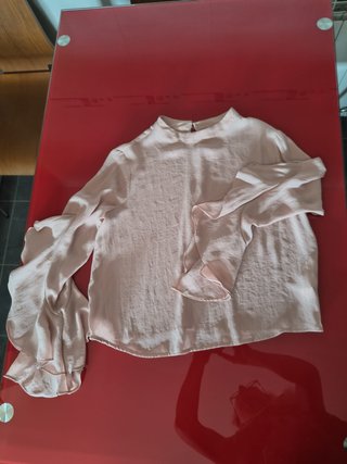 Blusa Bershka rosa palo mangas originales