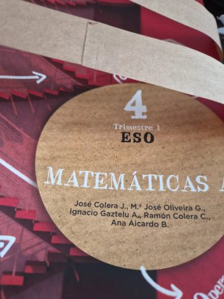 Libros matemáticas A 4 eso