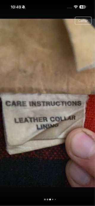 Chaqueta a cuadros de lana autentica