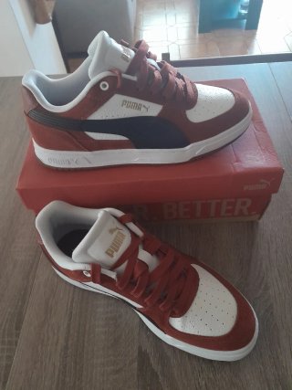 Scarpe Puma N 42 Bordeax e Bianche