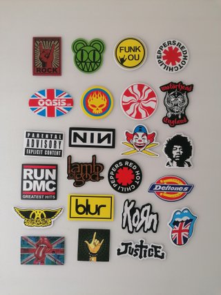 100 Autocolantes Rock Pop Moda Música Pegatinas