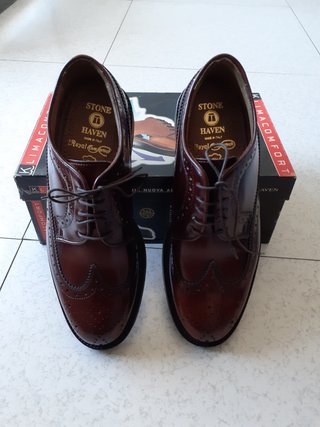 Stone Haven Scarpe Uomo Pelle Marrone 43