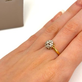 Conjunto de oro 18kt con diamantes