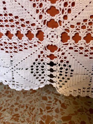 Colcha ganchillo artesanal cama matrimonio